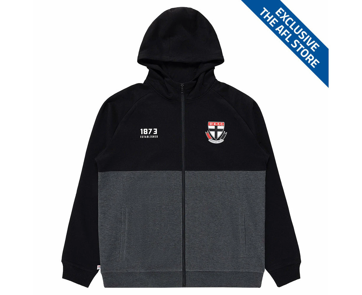 St Kilda Mens Zip Tech Fleece Hoodie