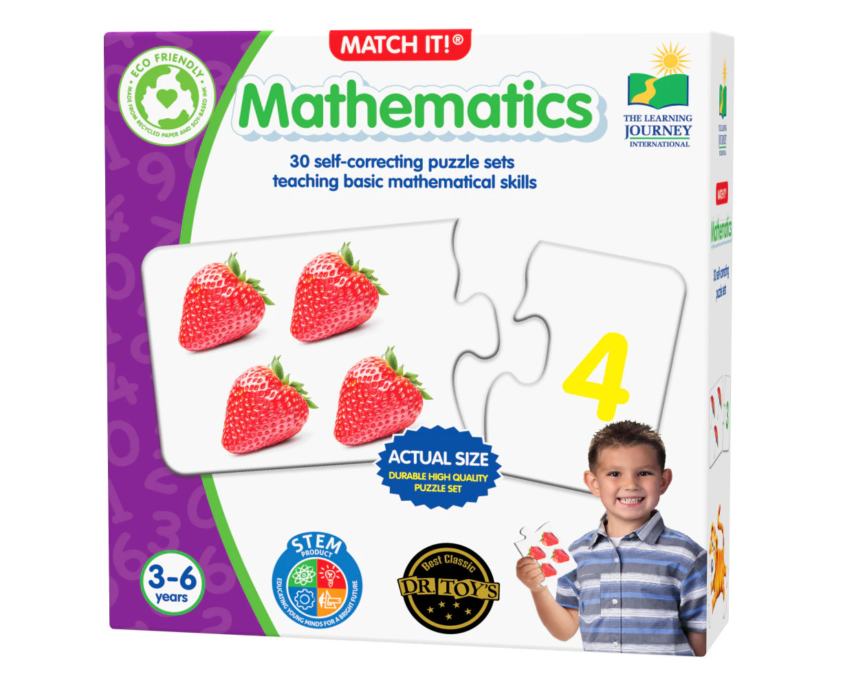 Learning Journey Match It! Mathematics Kids Educational Puzzle Game 3-6 y+