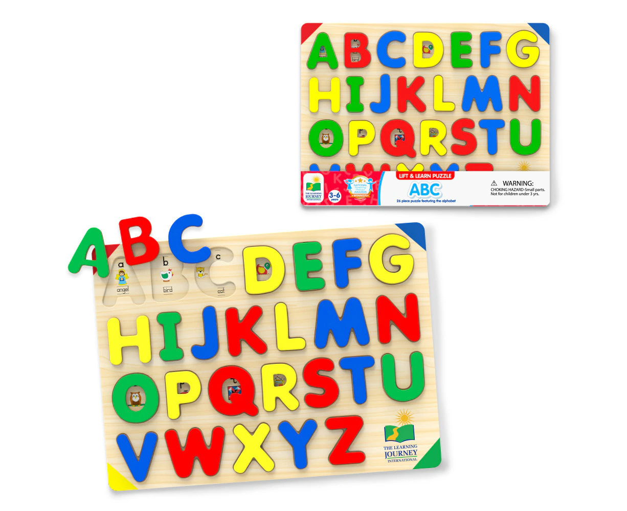 Learning Journey Lift & Learn ABC Puzzle Kids/Child Fun Educational Toy 3-6y