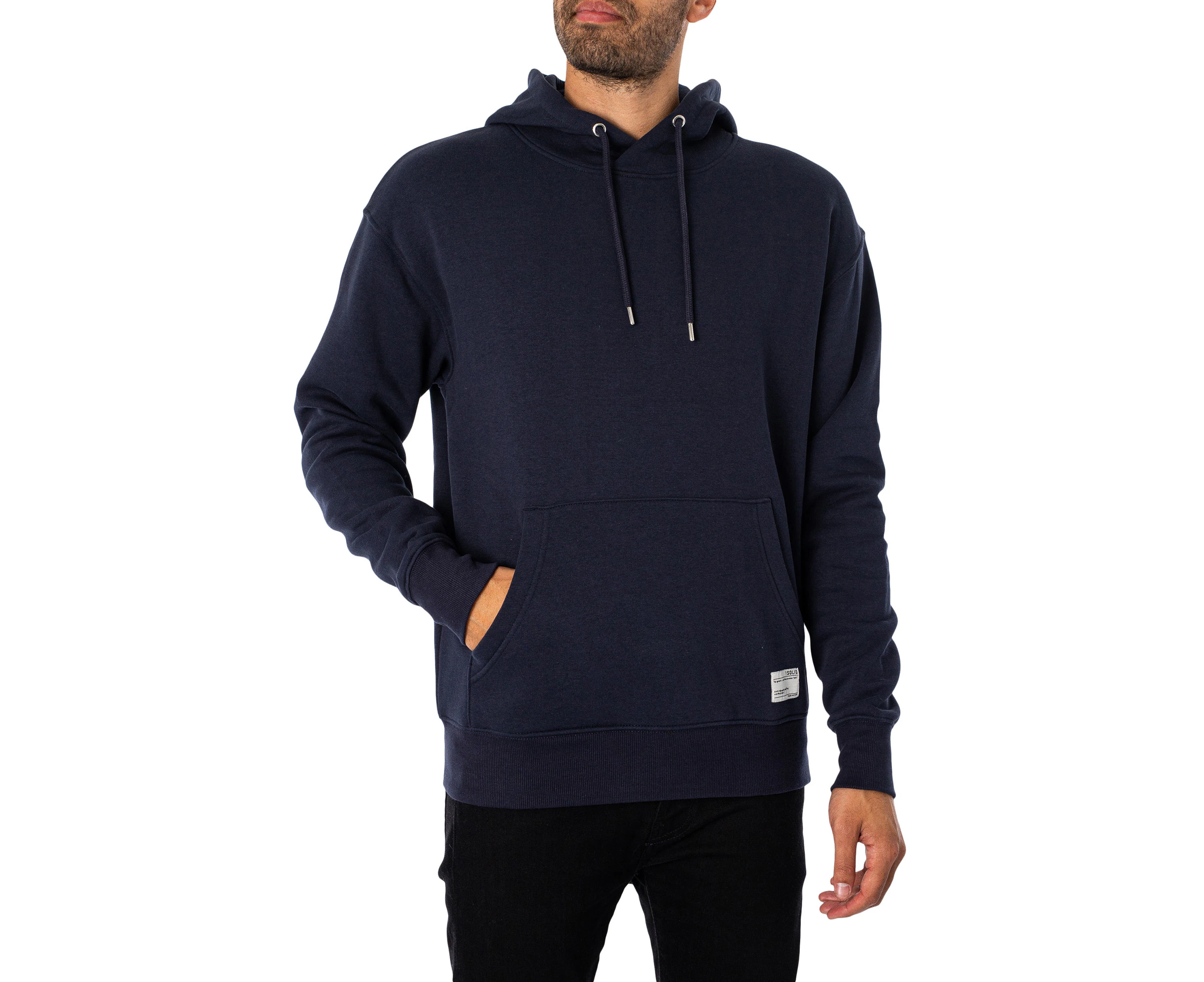 Solid Men's Lenz Pullover Hoodie - Blue