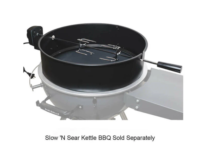 57cm Kettle Rotisserie Kit | Flaming Coals