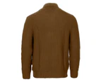 Gioberti Men's 100% Cotton Milano Knit Full-zip Sweater