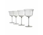 4 Clear Linear Cocktail Glasses - Anko