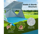 Costway Beach Umbrella Tent, UPF50+ Sun Protection, Outdoor Pop up Sunshade Tent, Yard