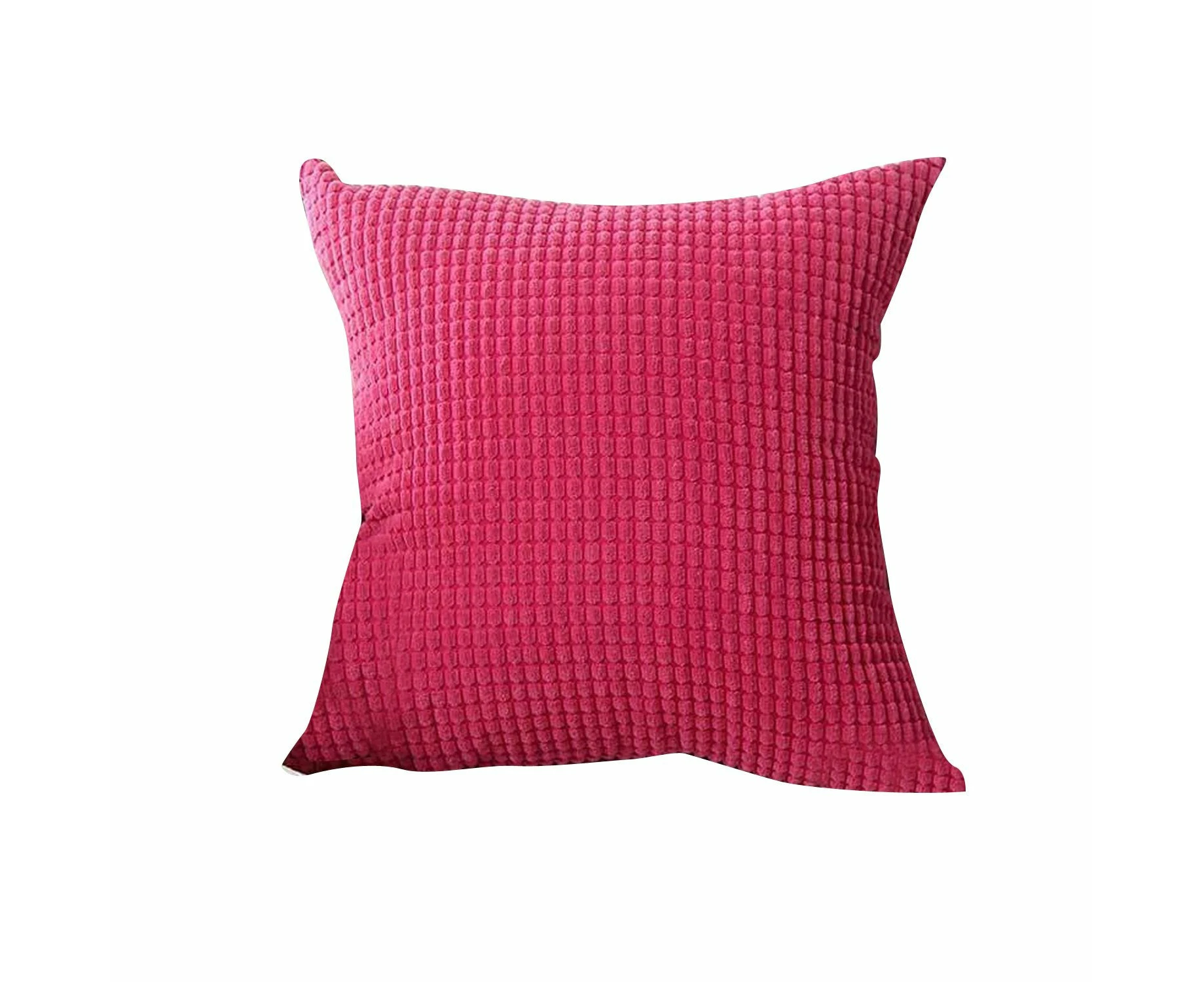 Hot Pink Corduroy Cushion Throw Pillow Cover Velvet