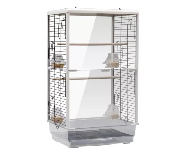 Bird Cage Parrot Cockatiel Aviary Pet Budgie Acrylic Clear Front Back Panel 80cm