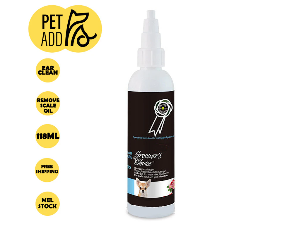 Pet Ear Cleaner Liquid for Dogs Cats Otic Smell Odor Remover Wash Ears Care 118ml