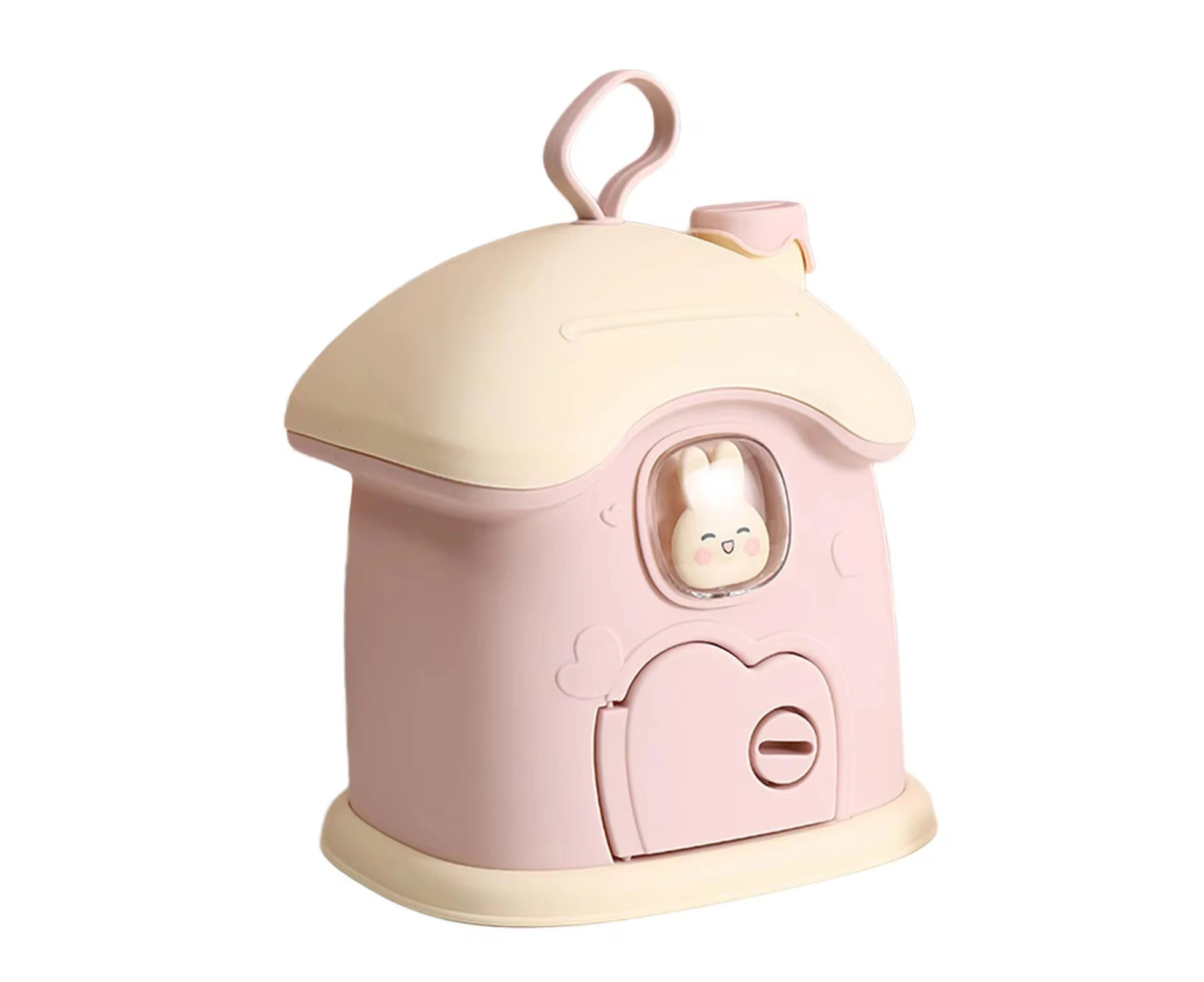 1Pc Piggy Bank Children Tabletop Decoration Home Decor DIY Practical Gifts House Money Bank for Birthday Party Favor Festival pink