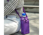 1PC Outdoor Crossbody Storage Mesh Bag Water Cup Cover Protection Case Water Cup Bag Mesh Milk Tea Children's Water Bottle Mesh rose red