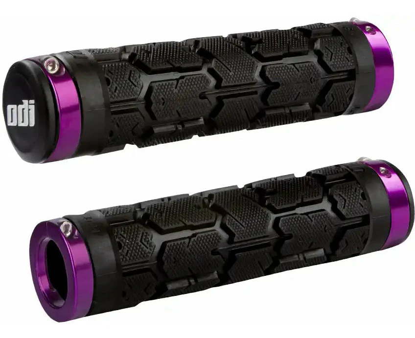 ODI Rogue Lock On MTB Grips - Black/Purple