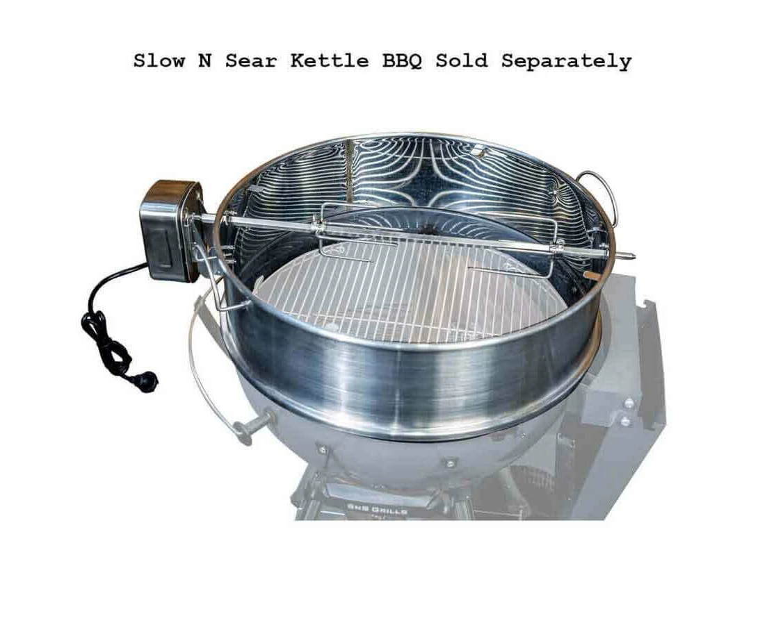 Slow 'N Sear Kettle Ring Rotisserie Kit