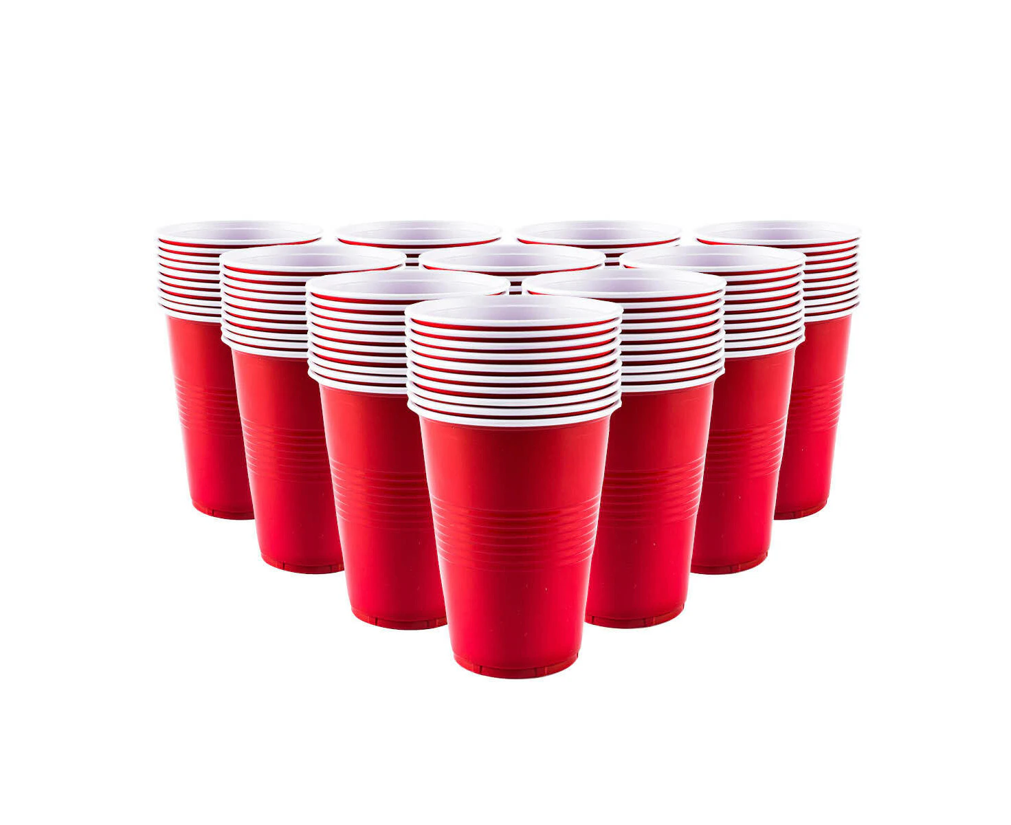 Party Central 200PCE Red Party Cups BPA Free Crack Resistant 265ml