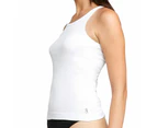 Bonds Organics Chesty Singlet Womens Ribbed Tank Top Underwear White WTHY