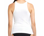 Bonds Organics Chesty Singlet Womens Ribbed Tank Top Underwear White WTHY