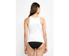 Bonds Organics Chesty Singlet Womens Ribbed Tank Top Underwear White WTHY