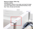 Cabinet Drawer Towel Hanging Rack Storage Holder Over Door Hanger Kitchen Bathroom