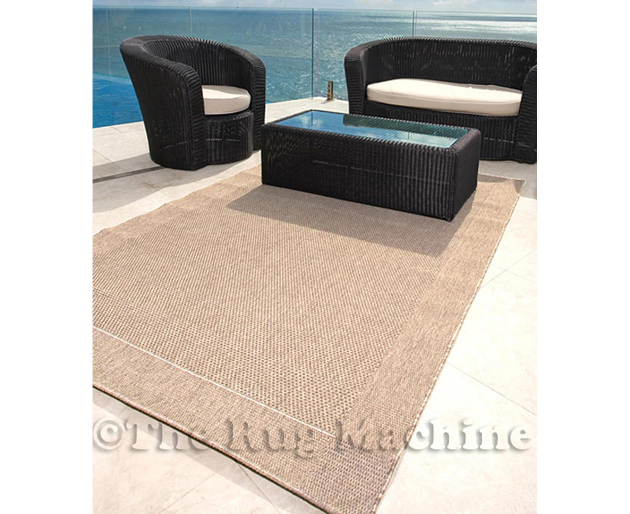 SUNSET BEIGE INDOOR OUTDOOR SIMPLE MODERN FLOOR RUG (XL) 240x340cm