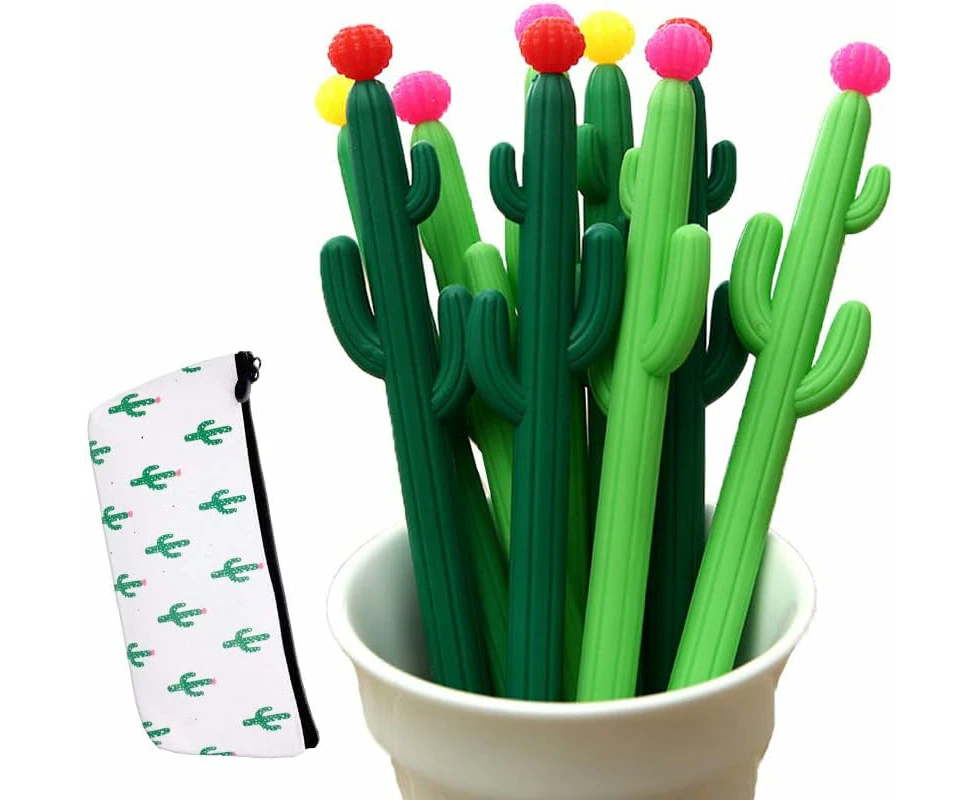 30 cactus shaped roller pens, cactus gel ink pens, writing pens, office supplies, school supplies, household supplies, etc