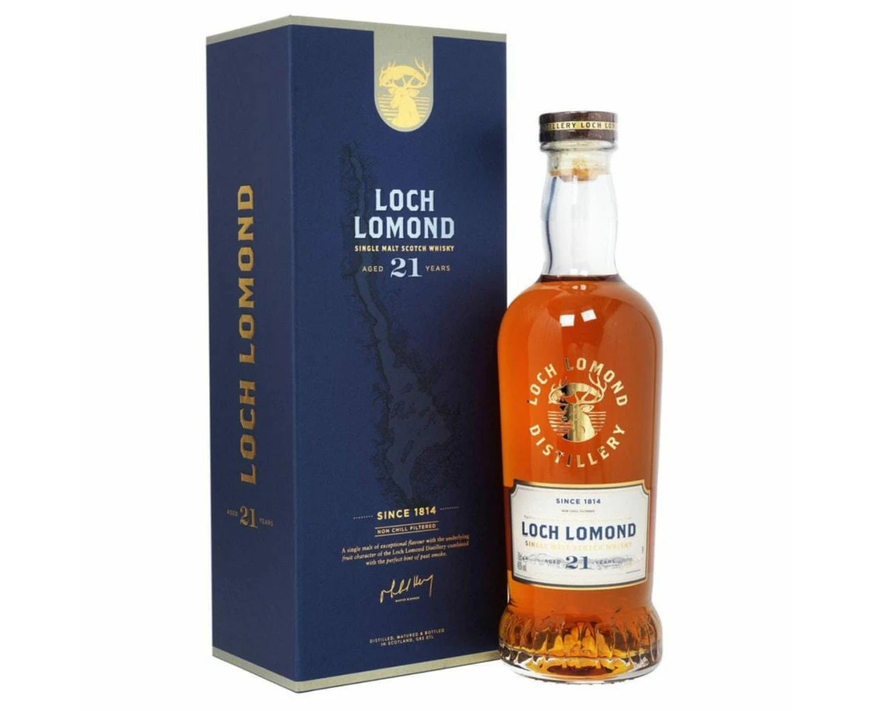 LOCH LOMOND 21 YEAR OLD SINGLE MALT SCOTCH WHISKY 46% 700ML