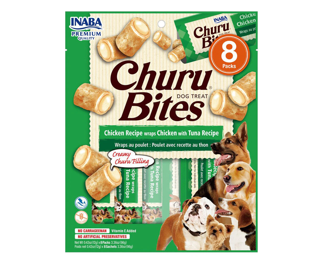 Inaba Churu Bites Dog Treat Chicken w/ Tuna 6 x 96g