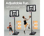 ProPulse Basketball Hoop Stand System Portable 1.36M-3.05M Height Adjustable