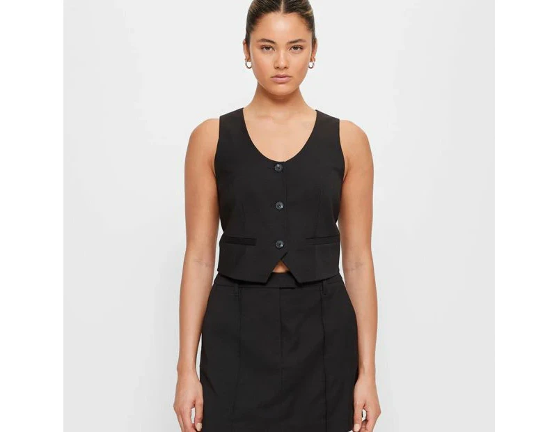 Tailored Mini Skirt - Lily Loves - Black