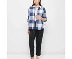 Target Check Flannelette Shirt - Blue