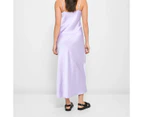 Bias Cut Satin Slip Midi Dress - Lily Loves