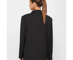 90's Power Shoulder Blazer - Lily Loves - Black