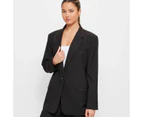 90's Power Shoulder Blazer - Lily Loves - Black