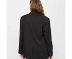 90's Power Shoulder Blazer - Lily Loves - Black