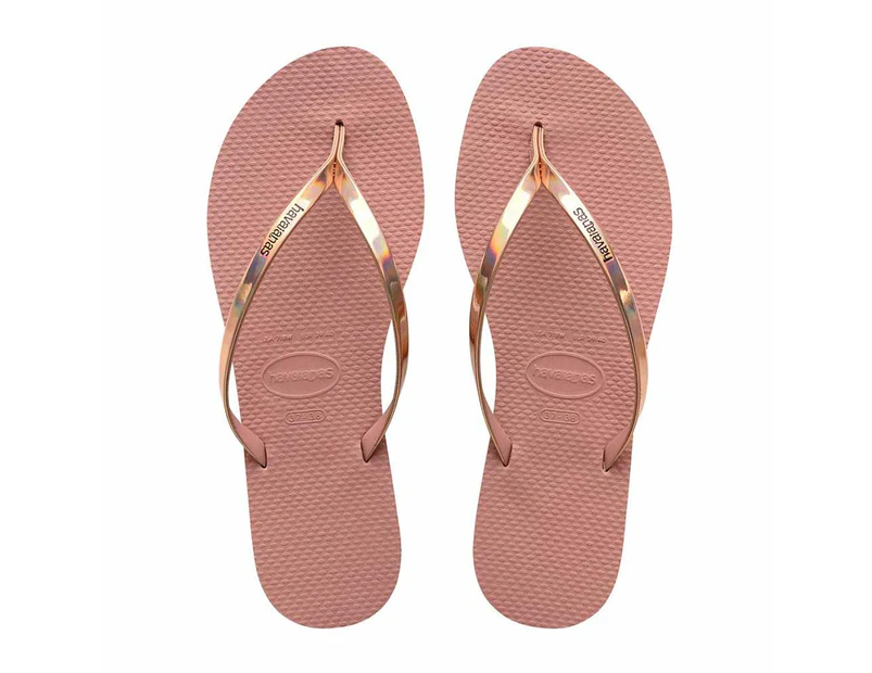 Havaianas You Metallic Thong - Crocus Rose