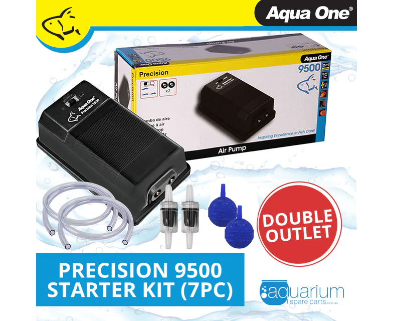 Aqua One Precision 9500 Air Pump Starter Kit (7pc)