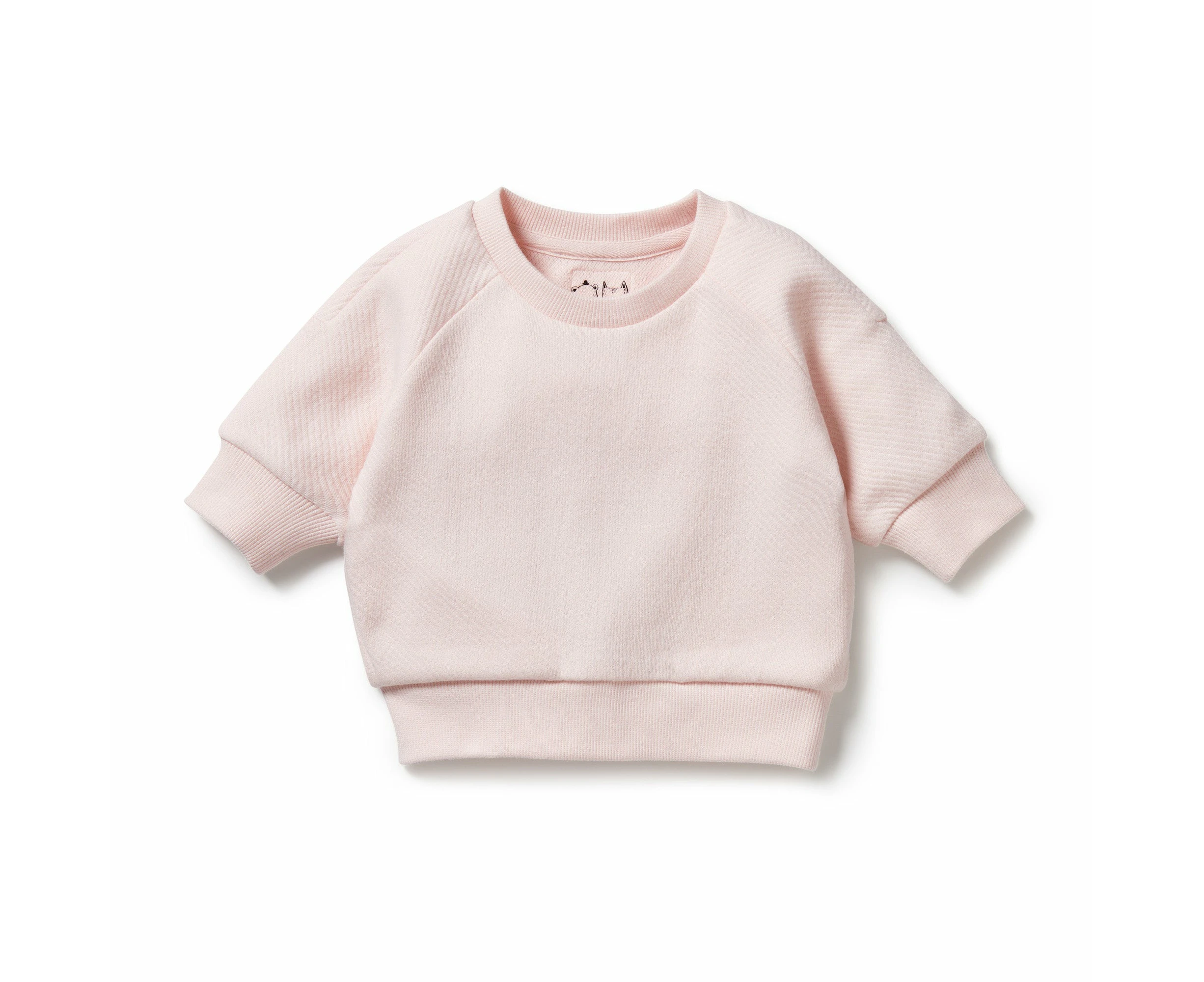 Wilson and Frenchy Organic Quilted Sweat Pink