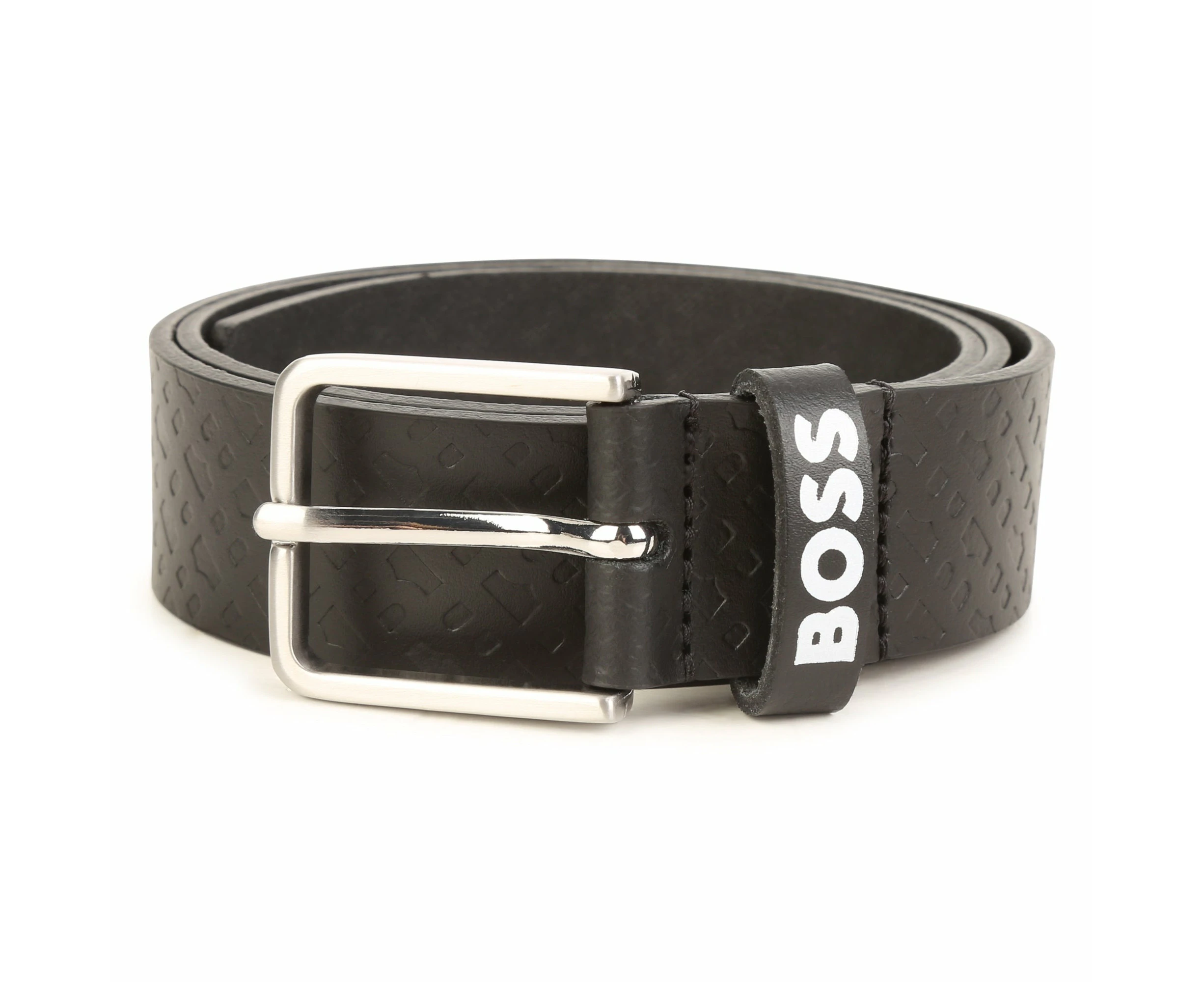 BOSS KIDSWEAR Black Leather Belt