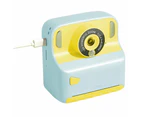 Kids Instant Print Camera with Memory Card and 5 Rolls of Print Paper Blue