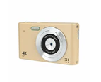 48MP HD Retro Digital Camera with 32G Memory Card 1080P Kids Student Beginner Camera Gold