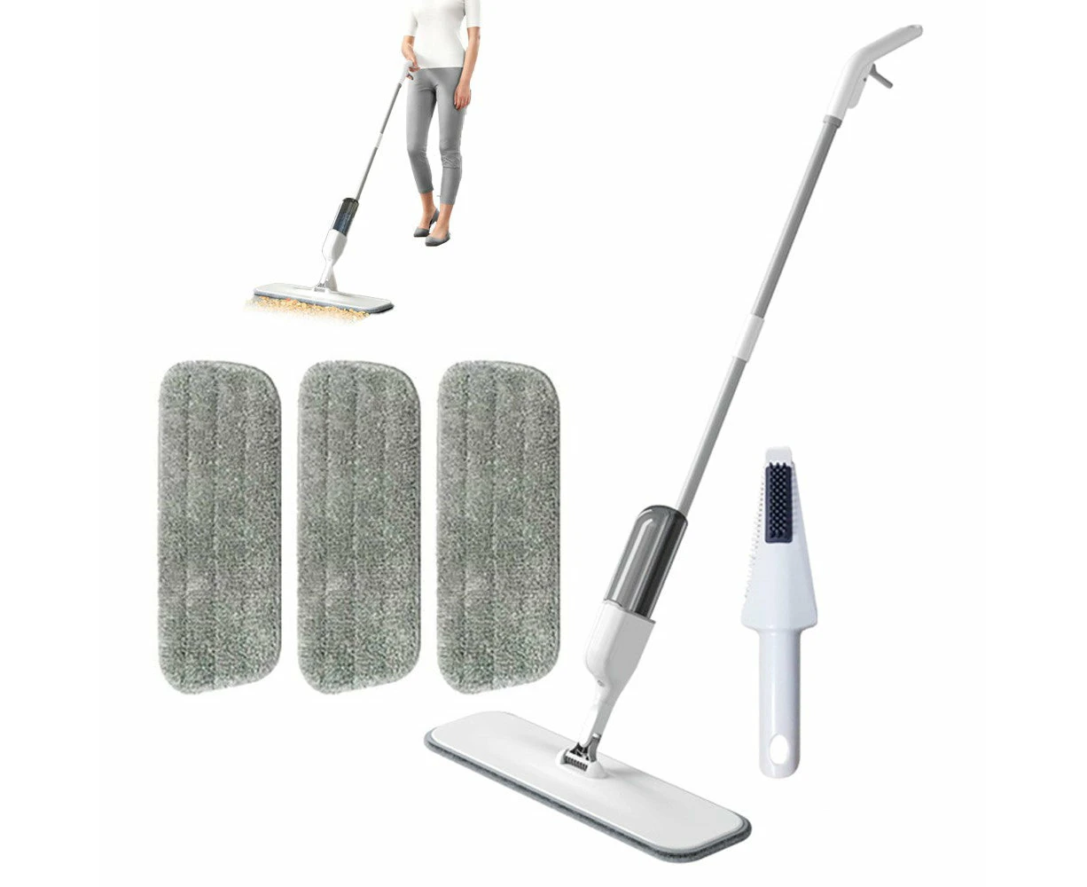 Spray Flat Mop Microfibre Floor Cleaning Mop with 3 Replacement Mop Pads