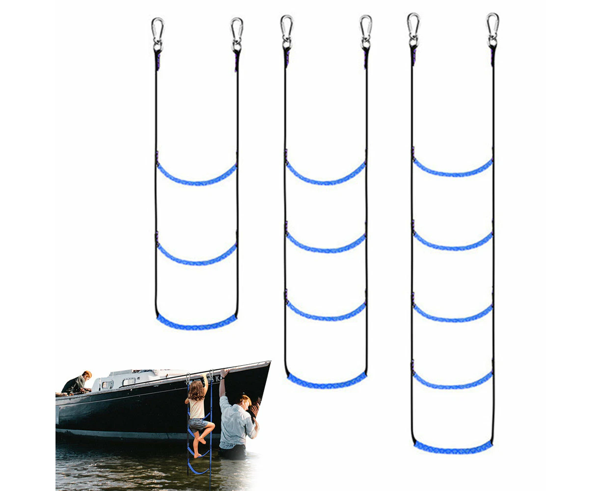 Boat Rope Ladder Portable Folding Ladder for Inflatable Boat Kayak Motorboat