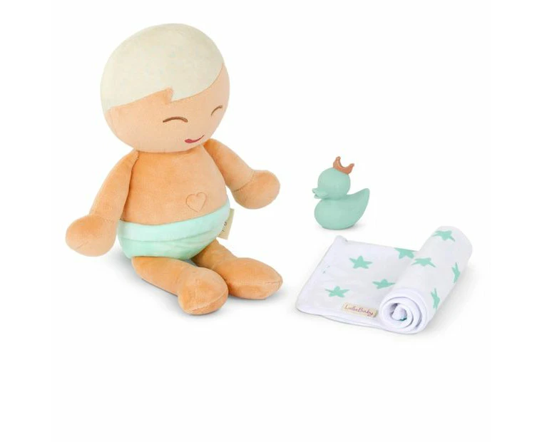 LullaBaby Bath Doll - Baby Boy Blond Hair & Fair Skin Tone