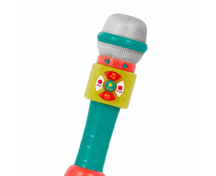 B. toys Shinin' Musical Mic Toy Musical Microphone with Bluetooth