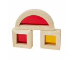 Wooden Light & Colour Blocks, 14 Piece Set - Anko