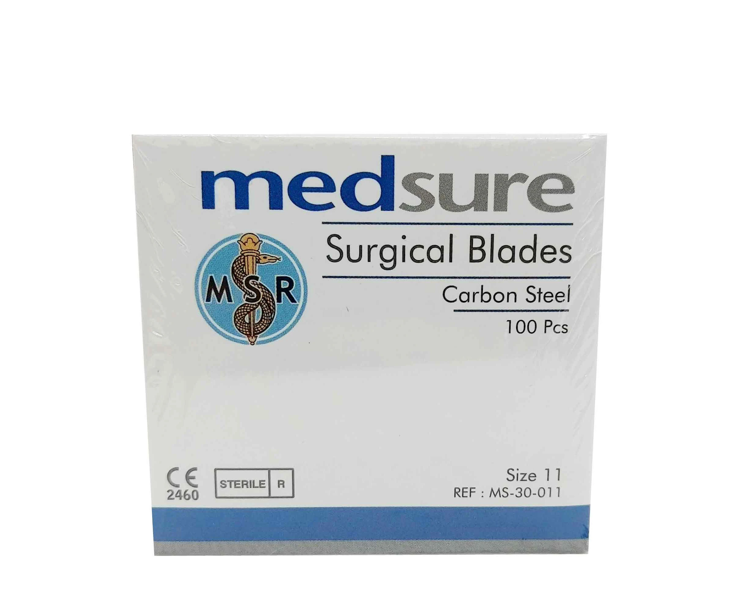 100 Surgical Scalpel Blades Size 11 Sterile Carbon Steel Disposable Sealed