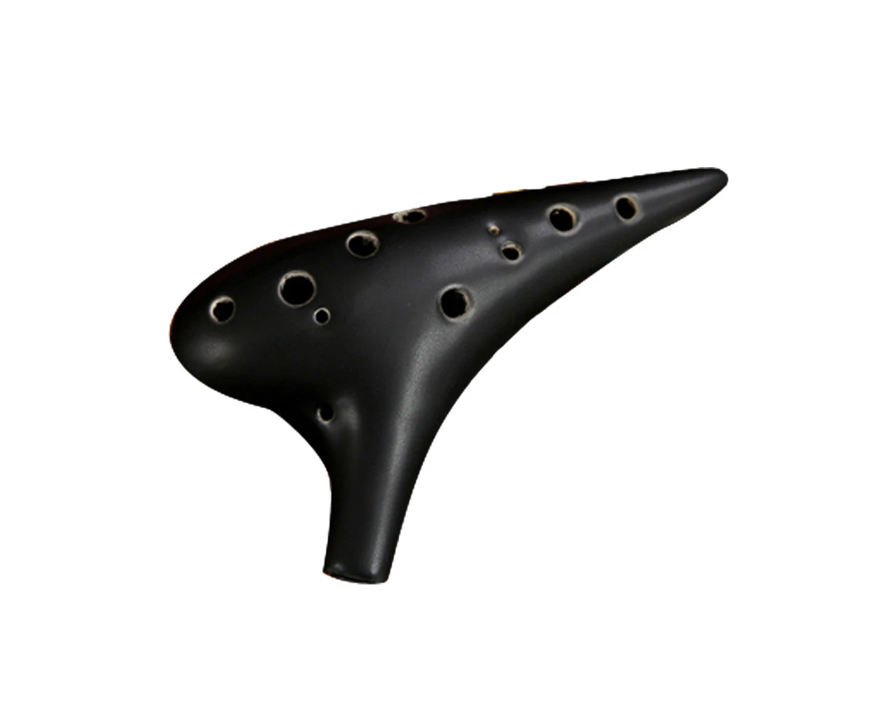 12 Hole Ocarina ,Alto C Ceramic Ocarina,with Neck Strap, Gift Idea For Beginner Musician, Easy to Learn