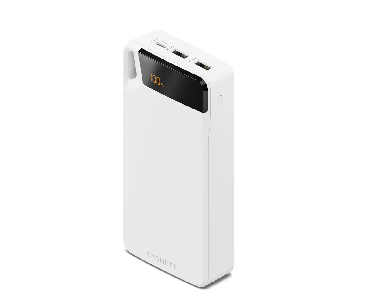 Cygnett Gen4 Boost 10000mAh Power Bank Portable External Battery Charger White