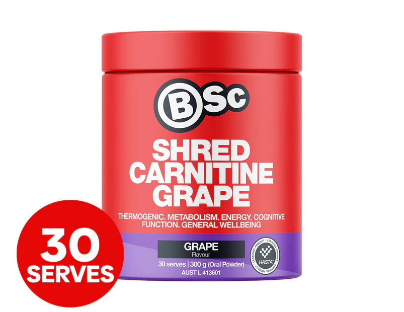 BSc Shred Carnitine Grape 300g / 30 Serves