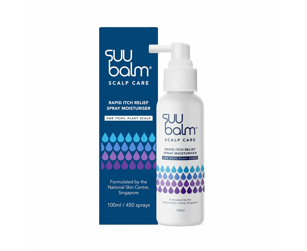 SUU Balm Scalp Care Rapid Itch Relief Spray Moist 100ML