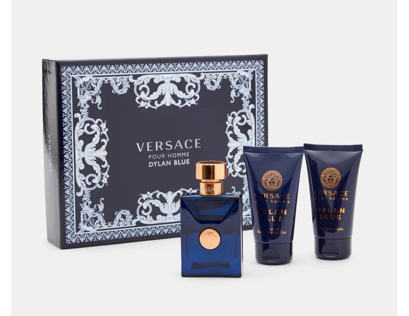 Versace Dylan Blue Pour Homme For Men 3-Piece EDT Perfume Gift Set