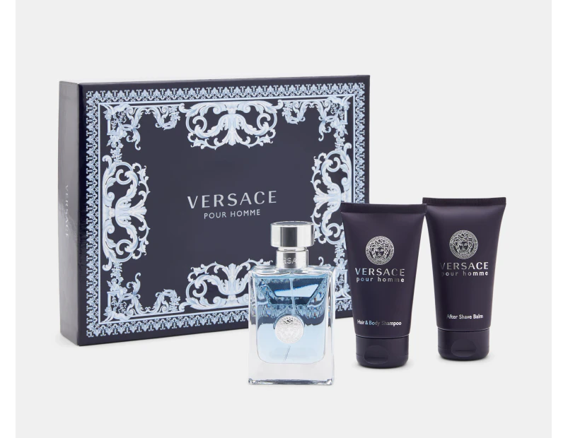 Versace Pour Homme For Men 3-Piece EDT Perfume Gift Set