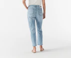 Tommy Jeans Women's Julie Ultra High Rise Straight Jeans - Light Wash